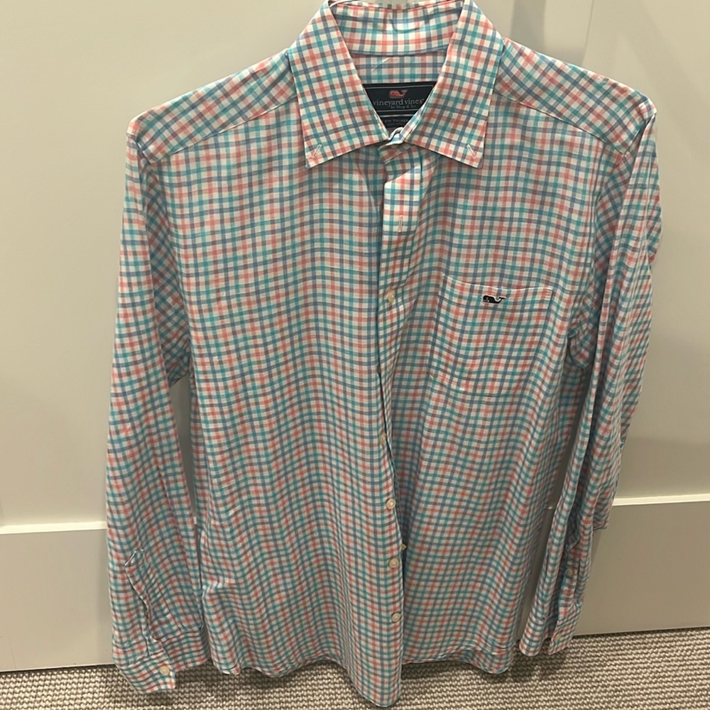 Vineyard Vines - Slim Fit Tucker Mens Dress Shirt - M